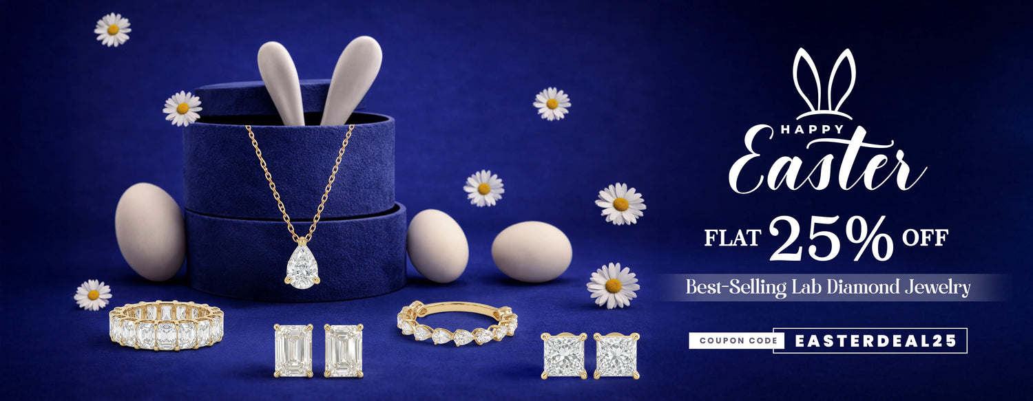 Ouros Jewels Easter Sale offering 25% OFF on best selling lab grown diamond jewelry