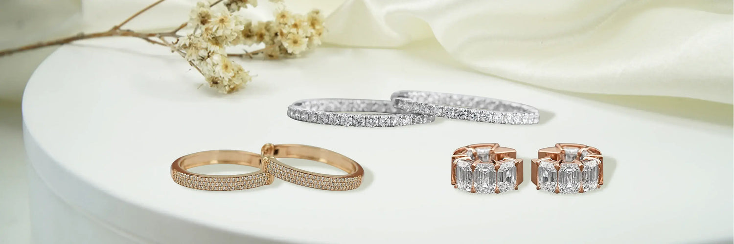 Image showing different type of enigma charms and hoops earrings