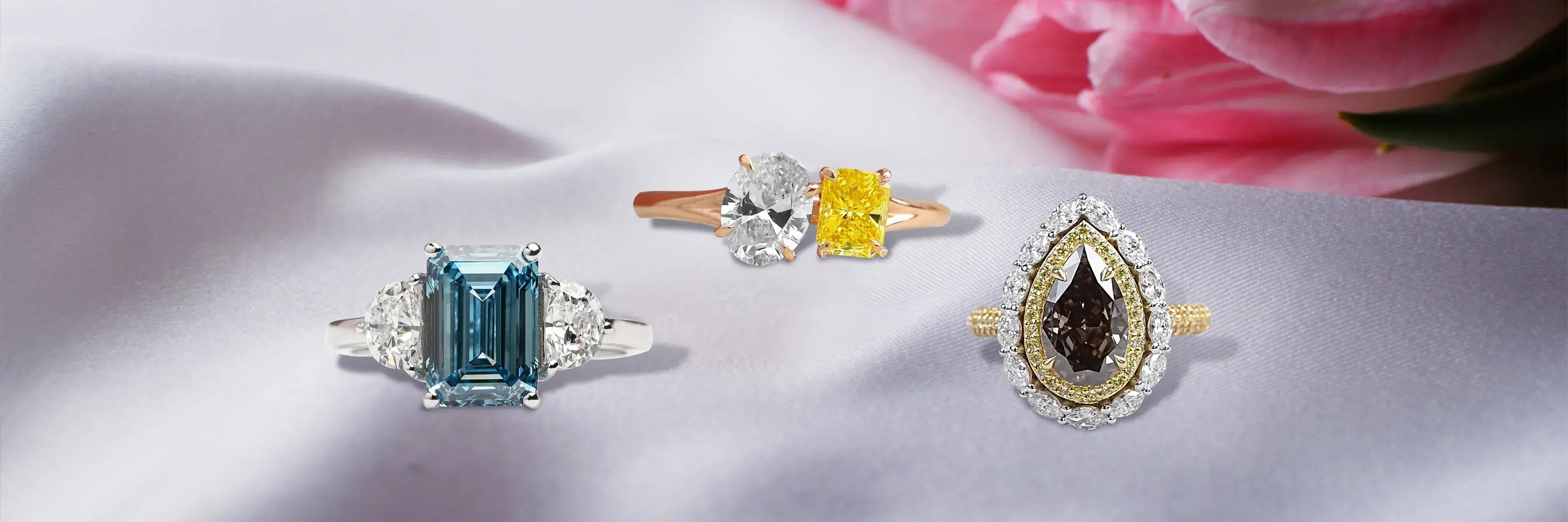 Color Diamond Rings