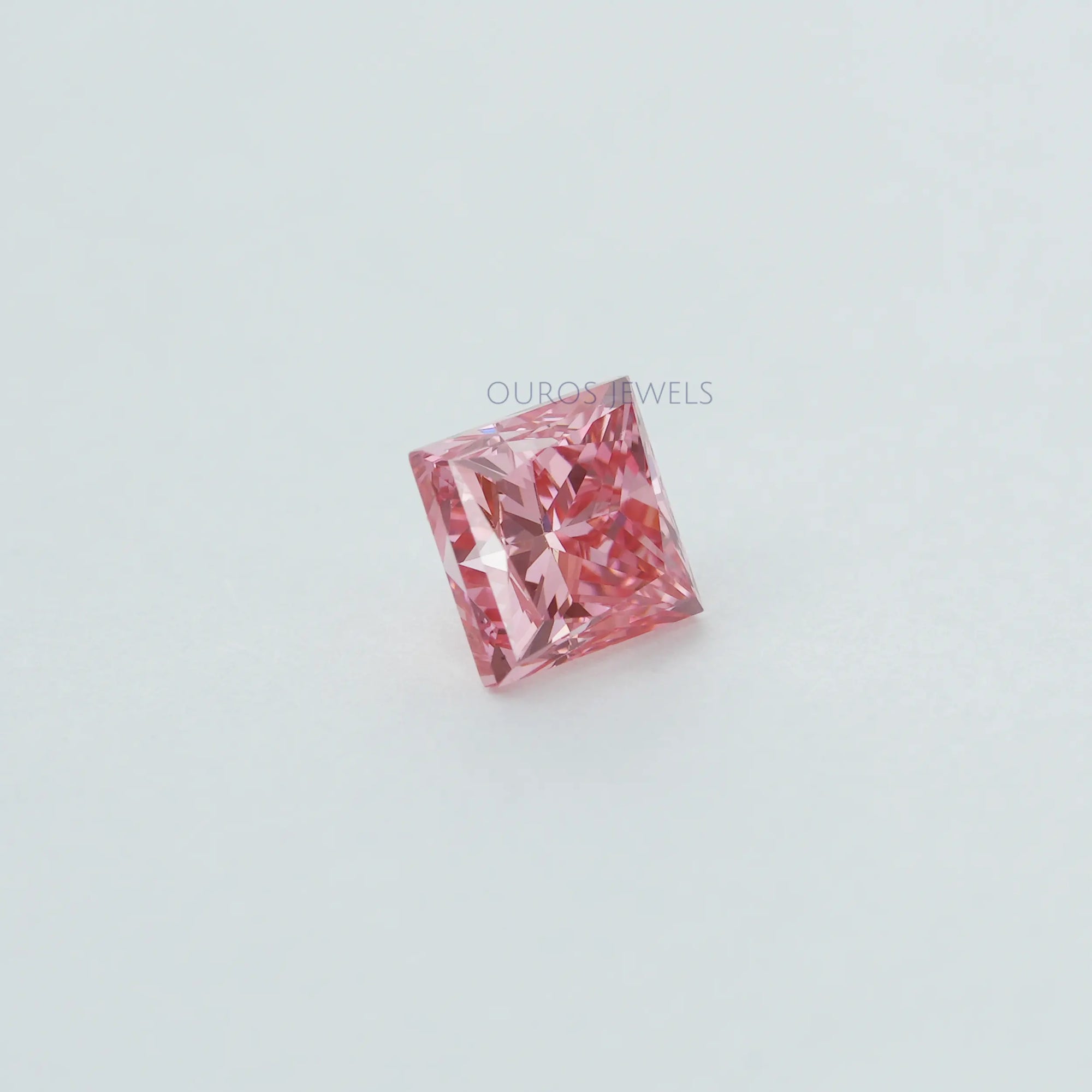 0.32 Carat Each Pink Princess Lab Grown Diamond