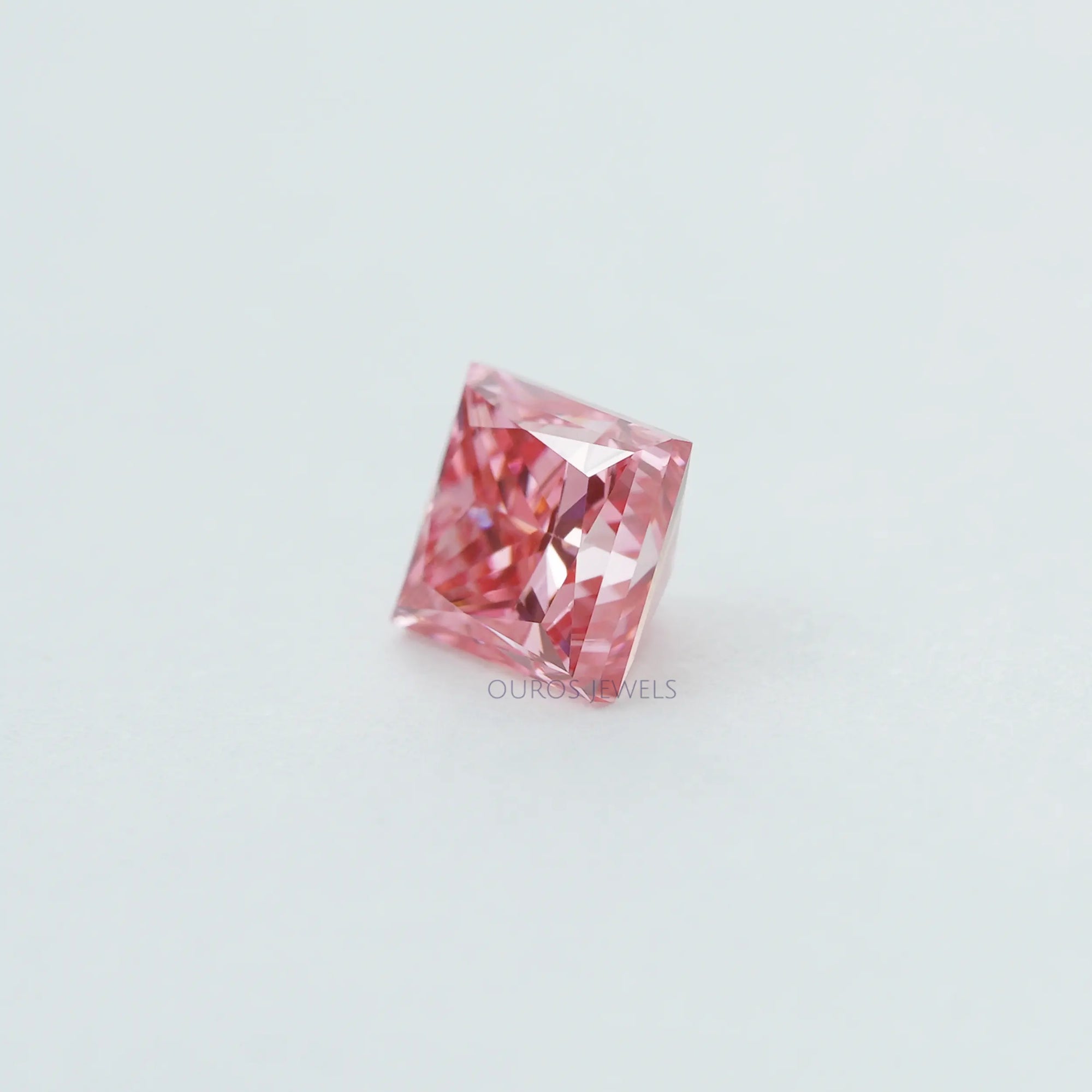 0.32 Carat Each Pink Princess Lab Grown Diamond
