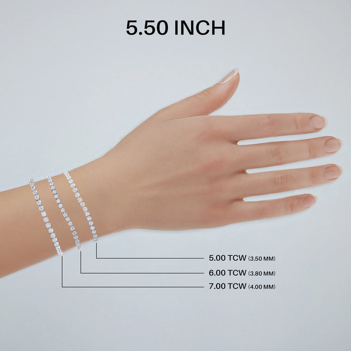 Round Diamond Tennis Bracelets for Women