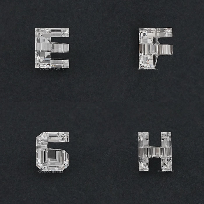 Loose Alphabet Cut Lab Grown Diamonds