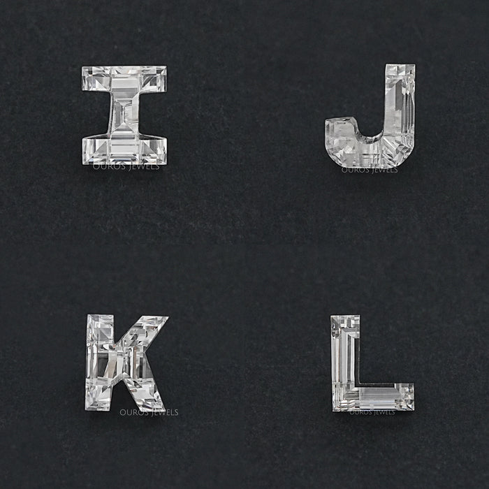 Loose Alphabet Cut Lab Grown Diamonds