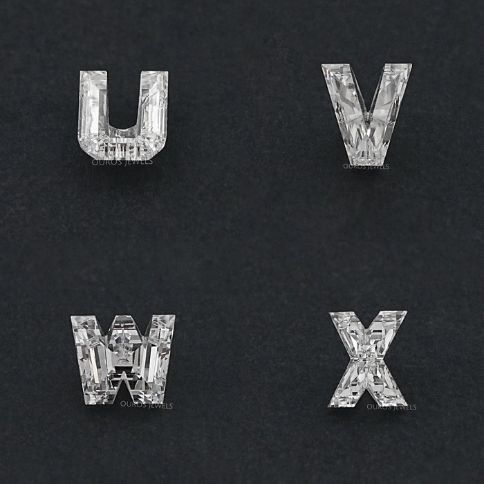 Loose Alphabet Cut Lab Grown Diamonds