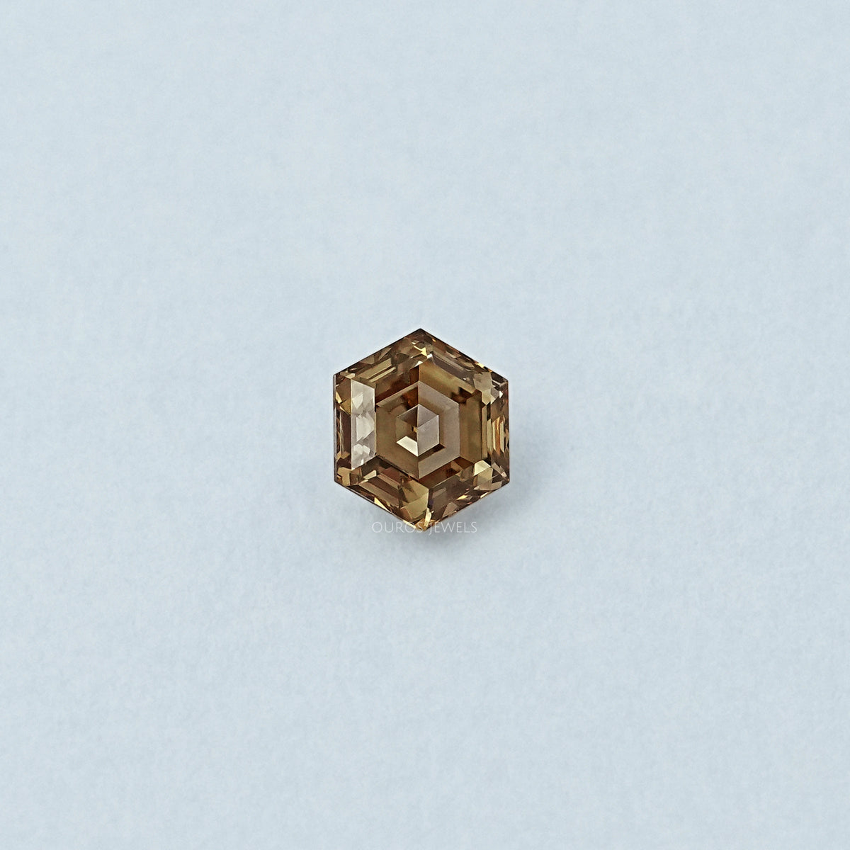 1.05 CT Champagne Hexagon Cut Loose Diamond Loose