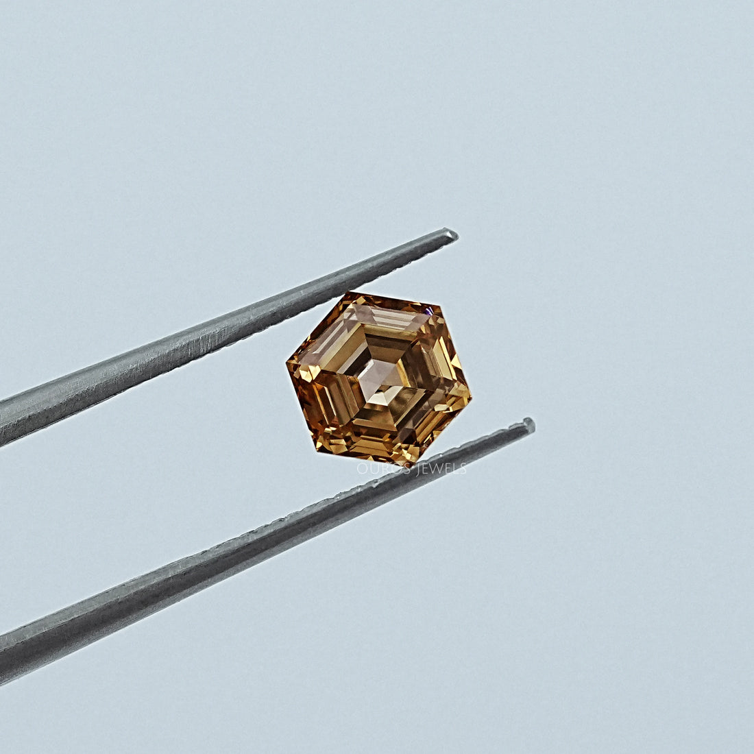 1.05 CT Champagne Hexagon Cut Loose Diamond Loose