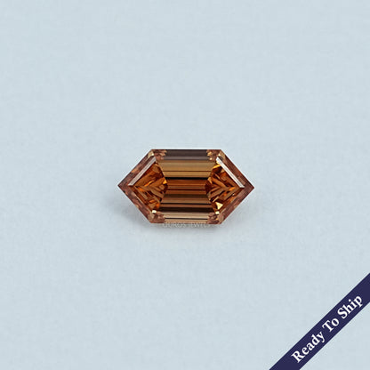 1.56 CT Champagne Step Cut Dutch Marquise Diamond Loose