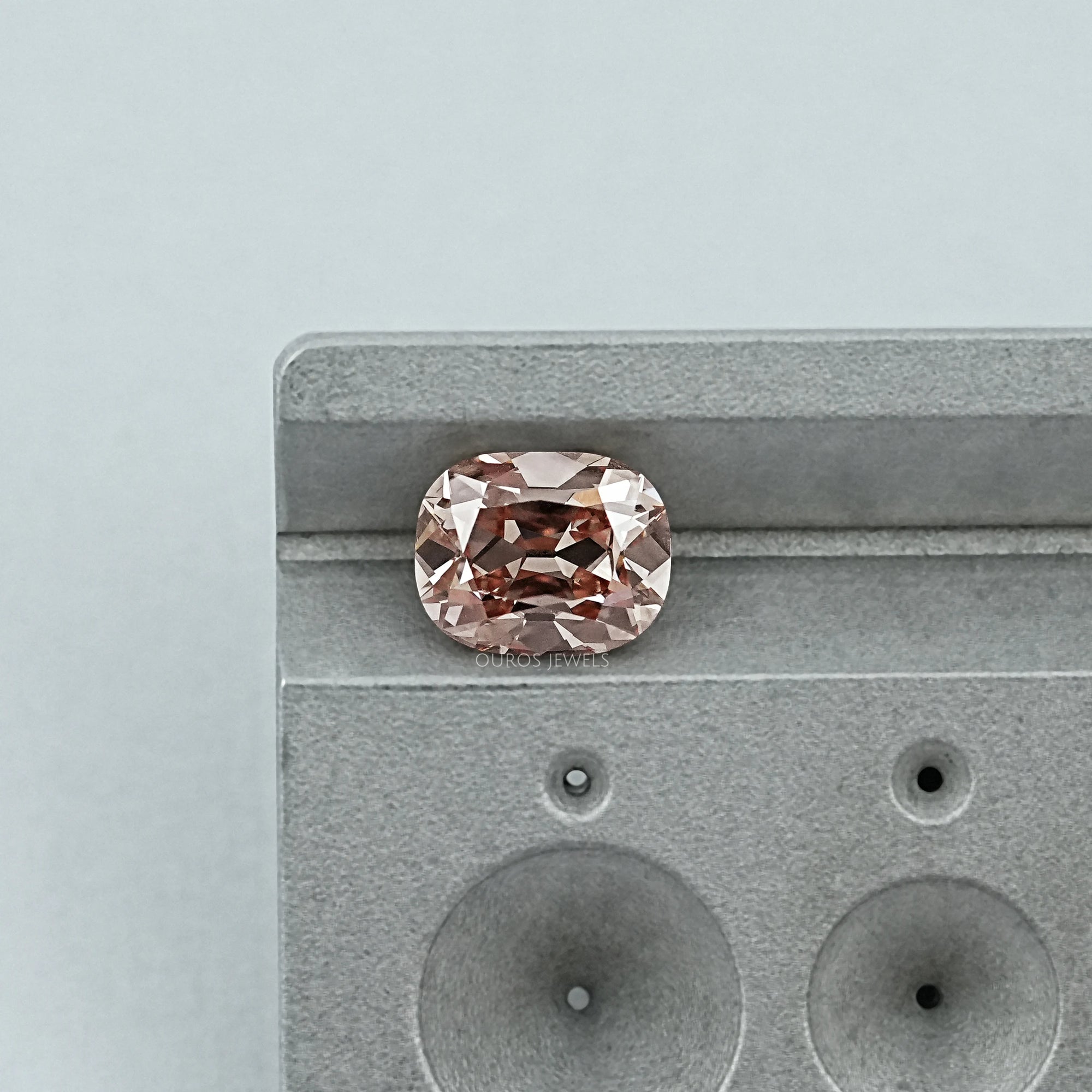 2.04 CT Old Mine Cushion Lab Champagne Loose Loose