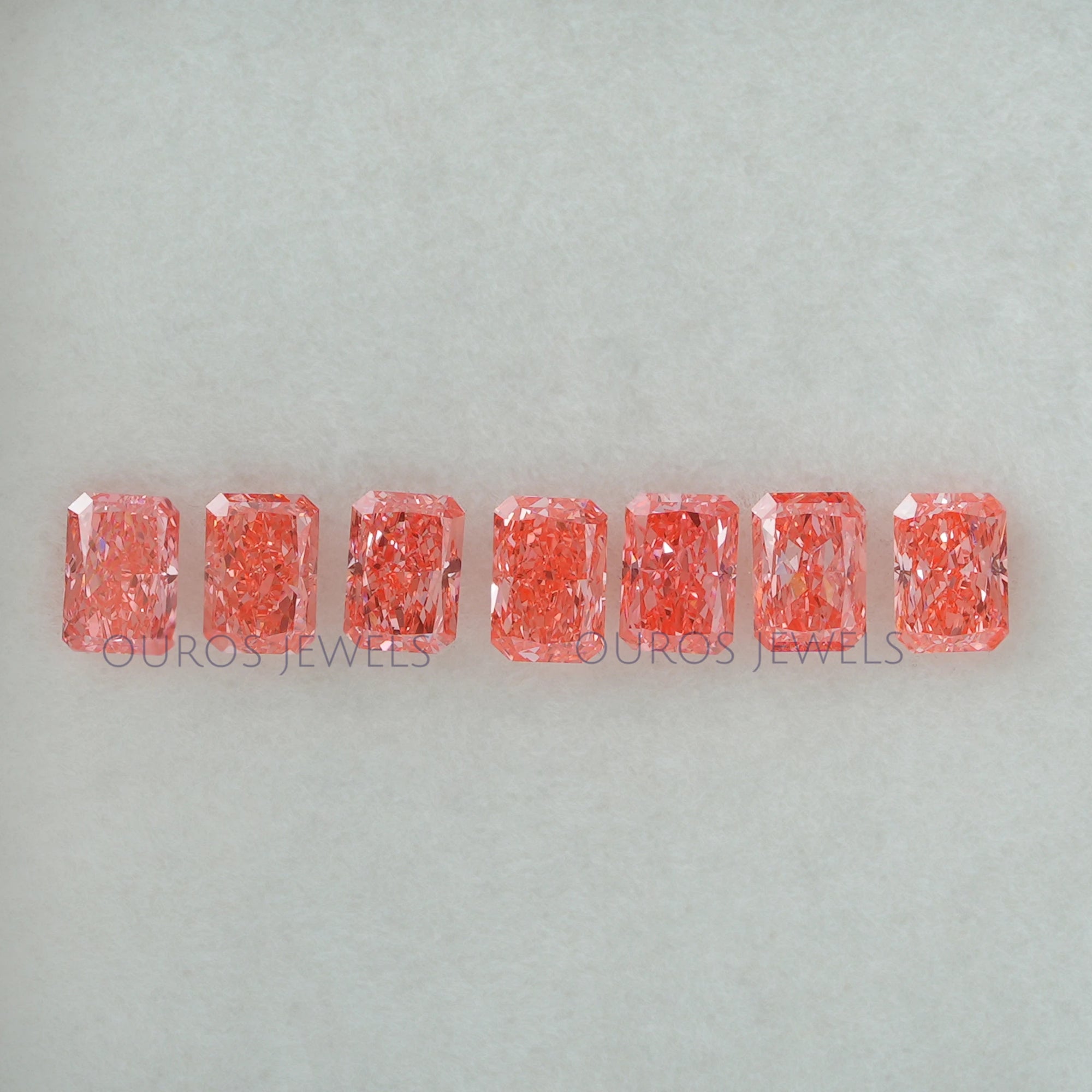0.33 Carat Each Radiant Pink Loose Diamond Loose