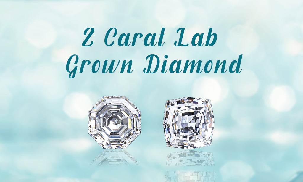 Image showing Pear and unique Star Shaped 2 Carat Lab-Grown Diamonds