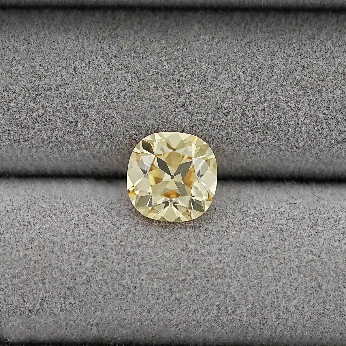 Yellow Old Mine Cushion Cut Loose Lab-Diamond Loose