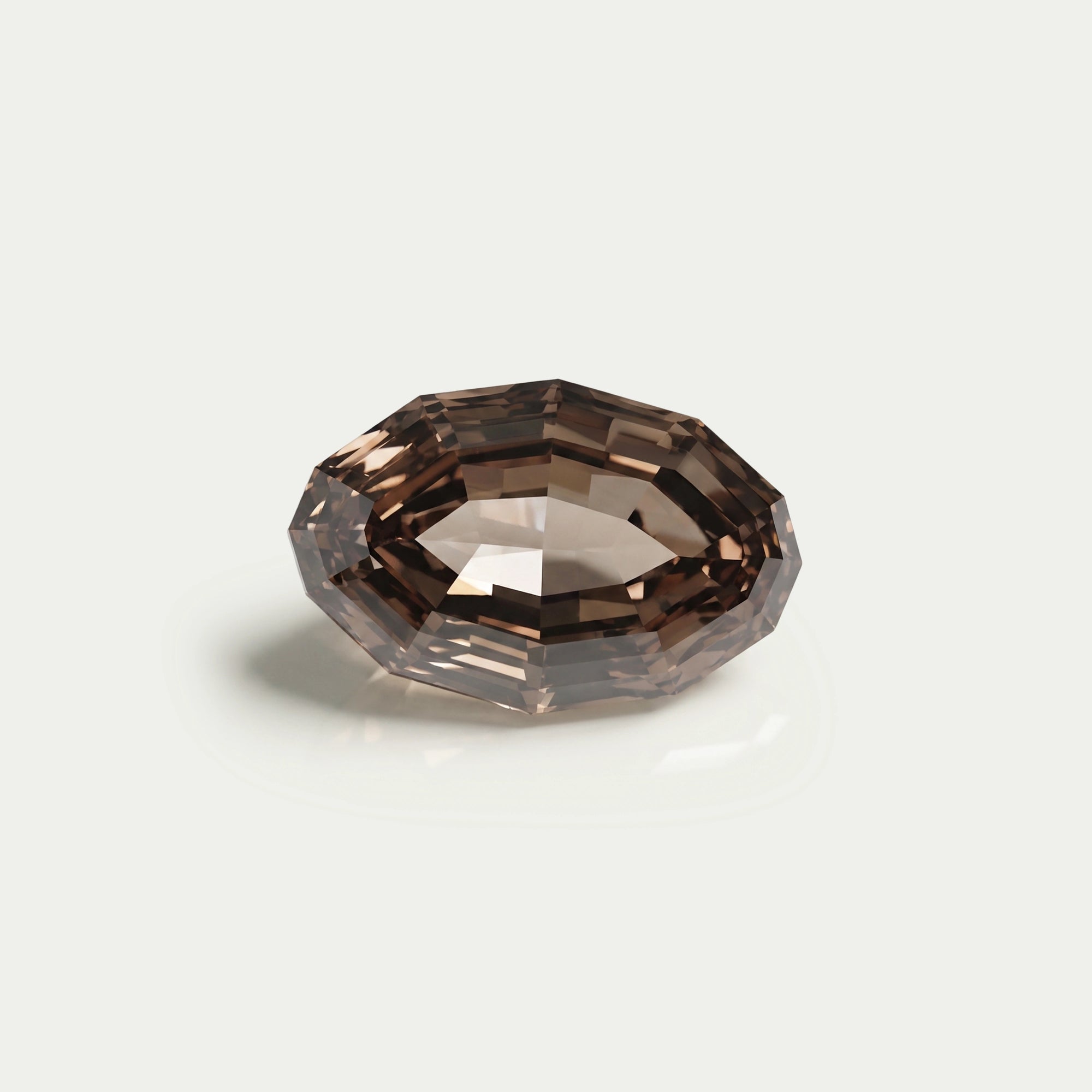 Oval Step Cut Champagne Loose DIamond