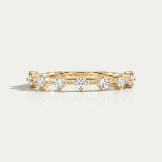 Seven Stone Round Lab Diamond Engagement Ring Rings