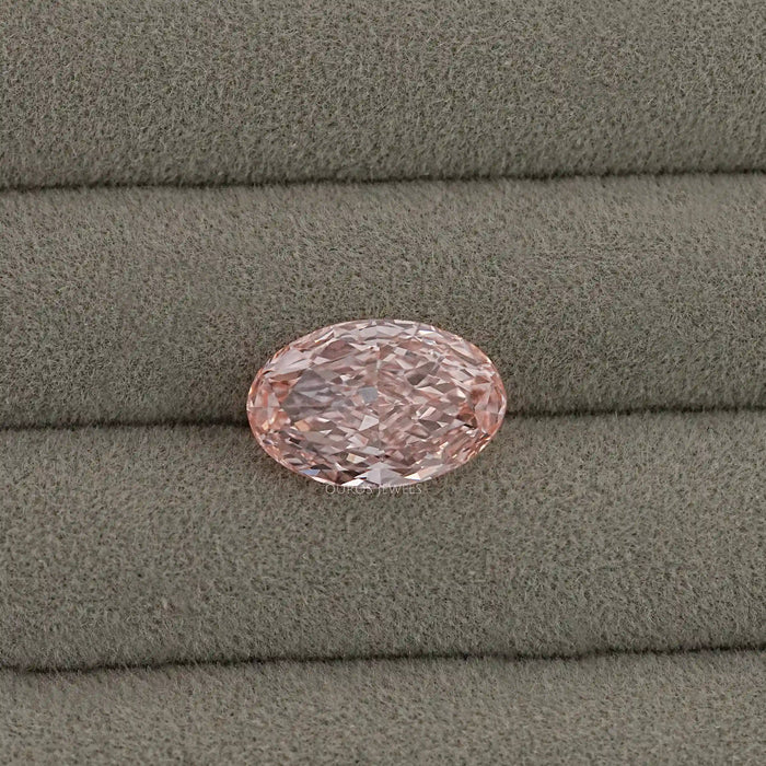 Fancy Pink Oval Shape Lab Created Diamond