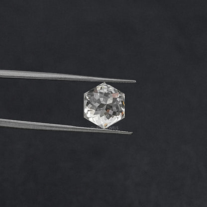 Portuguese Hexagon Cut Lab Diamond Loose
