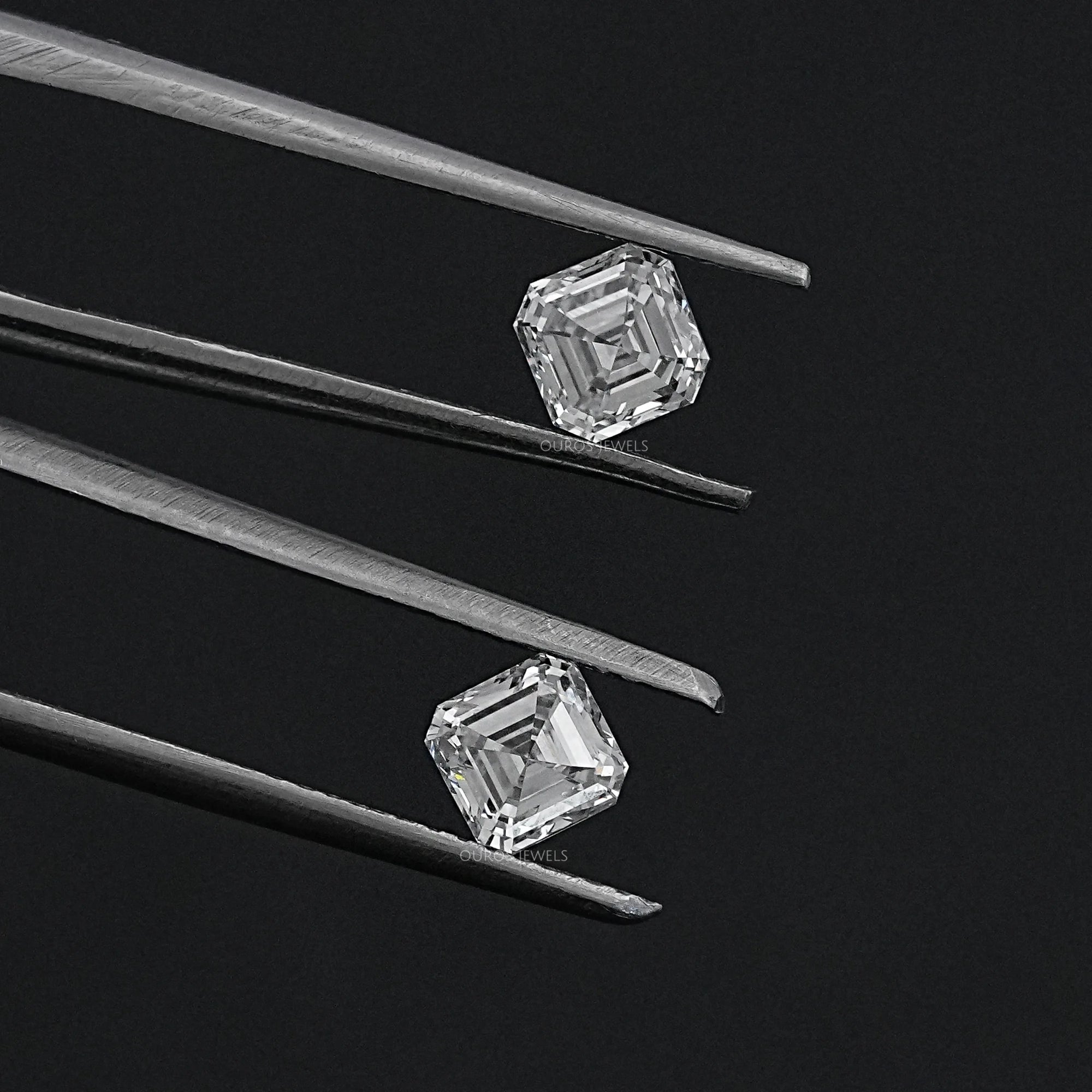 Asscher Cut Loose Lab Diamond Pair Loose
