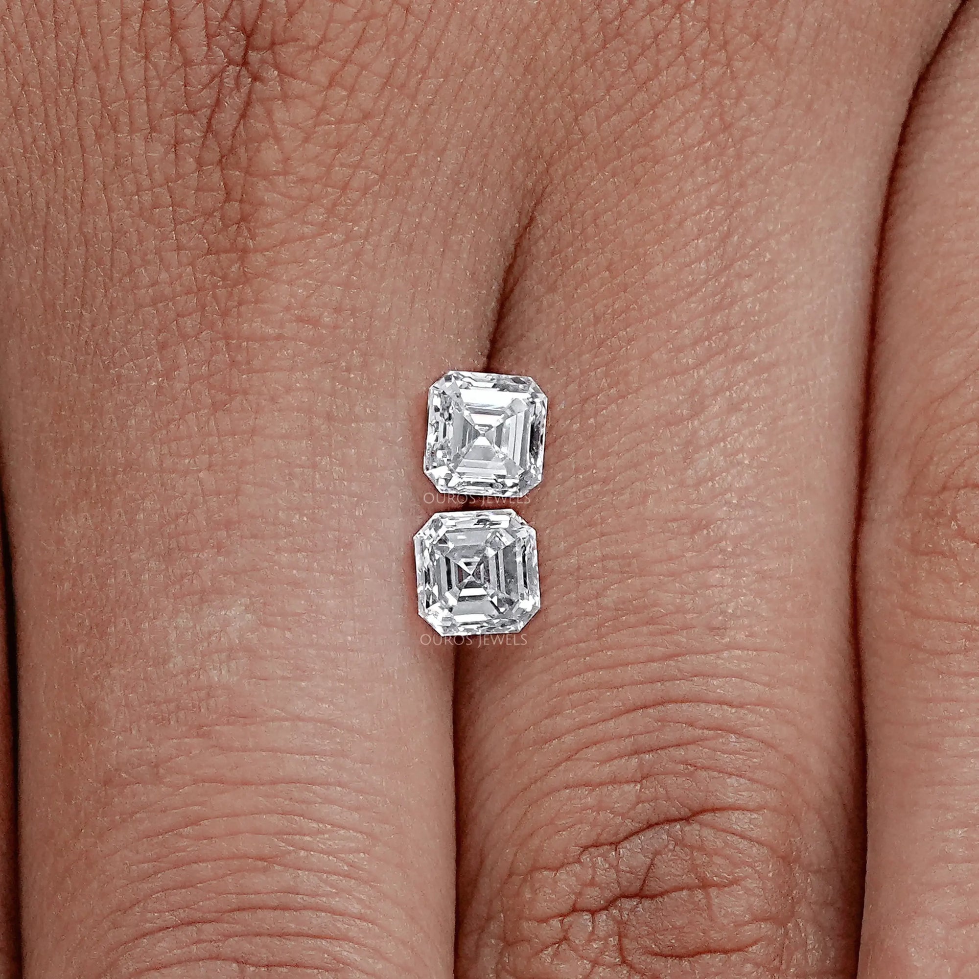 Asscher Cut Loose Lab Diamond Pair Loose