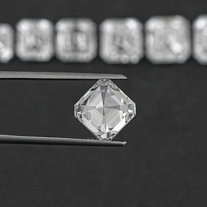 Certified Asscher Cut Lab Grown Diamond Loose