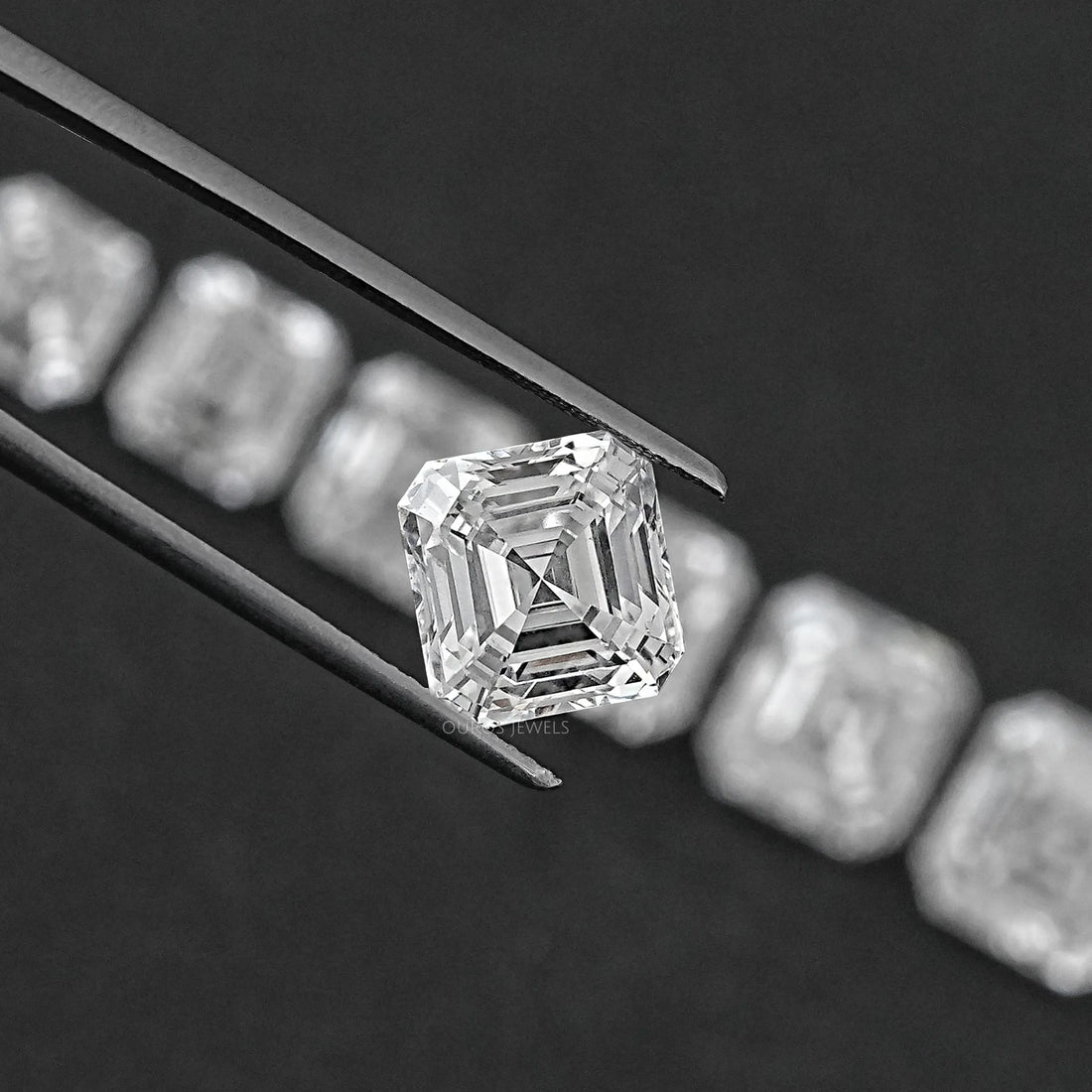 Certified Asscher Cut Lab Grown Diamond Loose