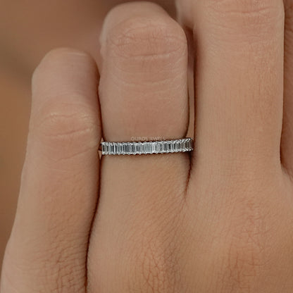 Baguette Cut Diamond Wedding Band