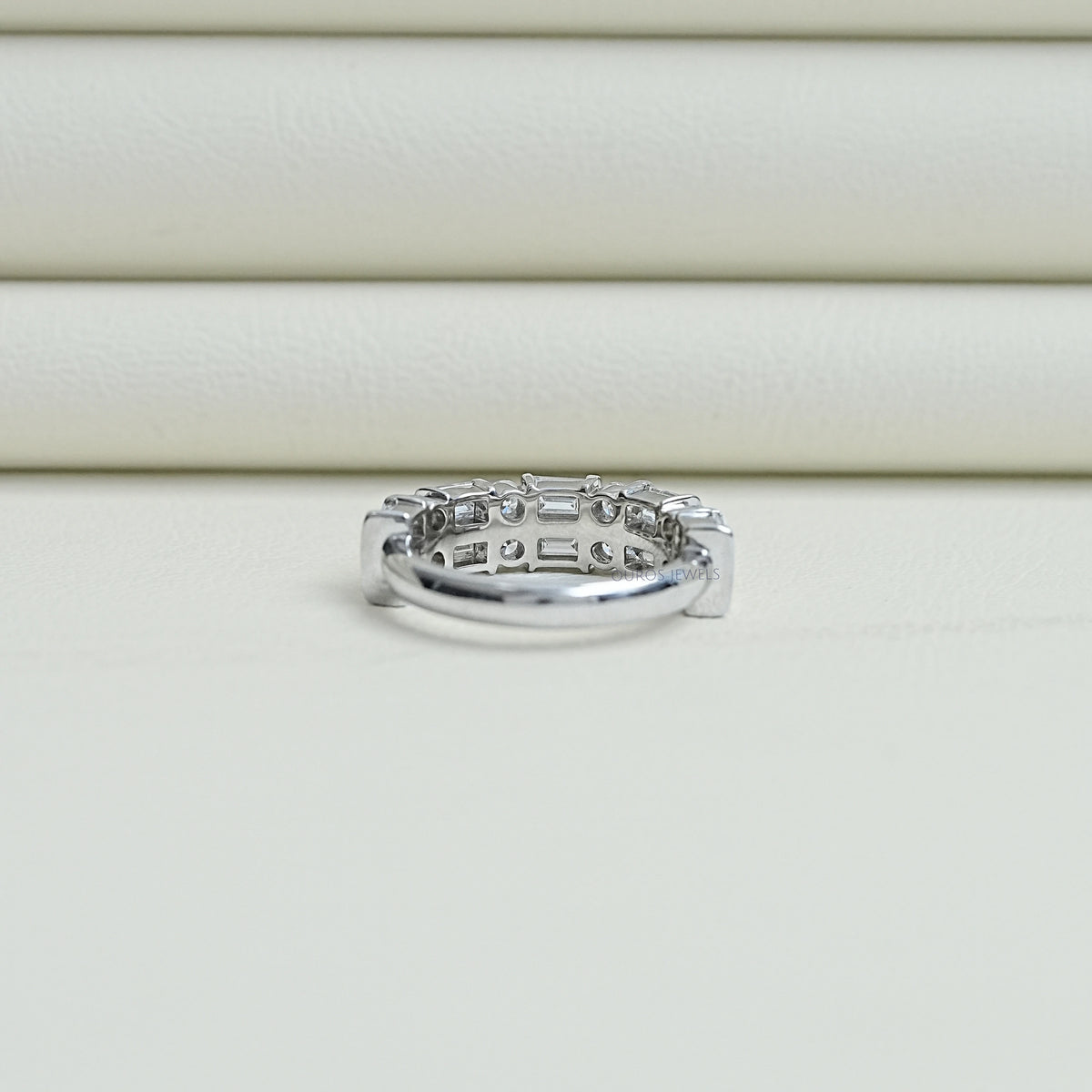 Bar Set Multi Diamond Wedding Band Rings