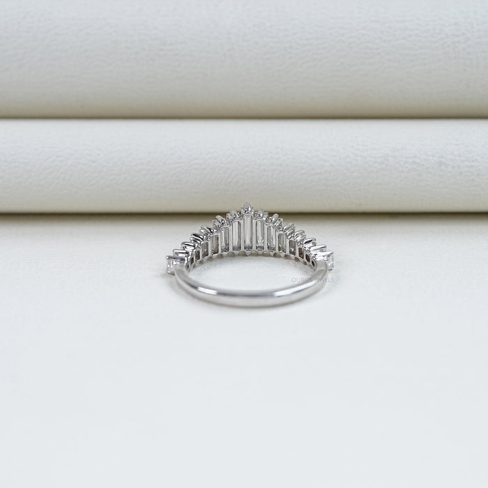 Art Deco Baguette Diamond Tiara Ring