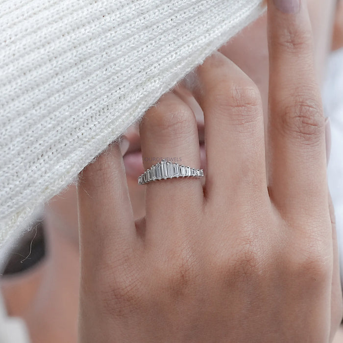 Art Deco Baguette Diamond Tiara Ring