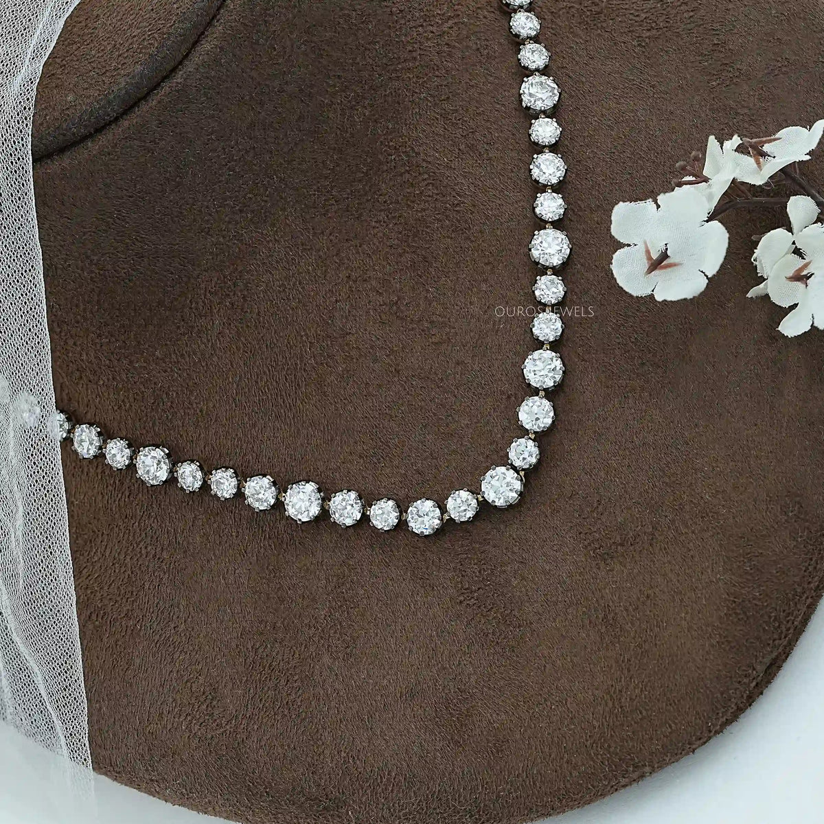 Dual Oval Lab Grown Diamond Toi Et Moi Pendant Necklace 