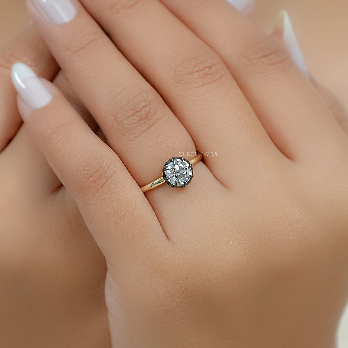 Toi Et Moi Pear Lab Grown Diamond Bypass Engagement Ring