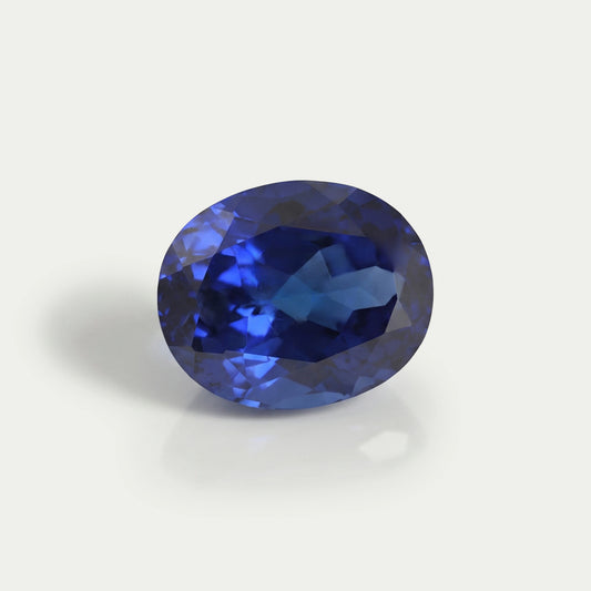 Blue Sapphire Oval Cut Lab Grown Gemstone Loose