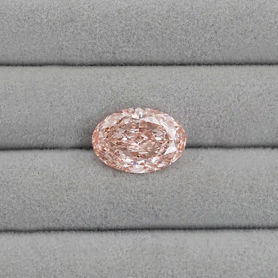 Pink Brilliant Oval Cut Lab Diamond