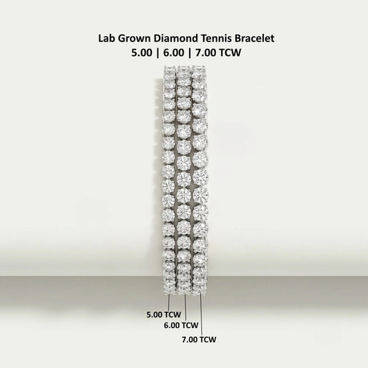 Round Diamond Tennis Bracelets for Women