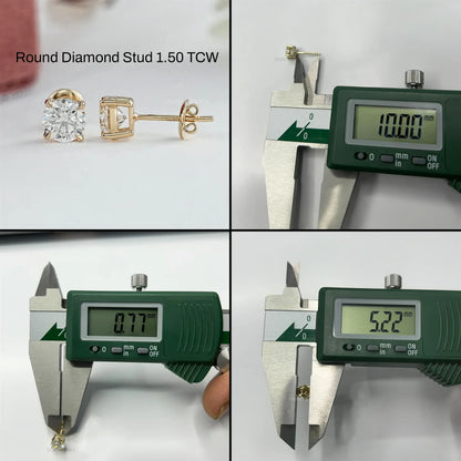 Round Brilliant Diamond Stud Earrings Earring