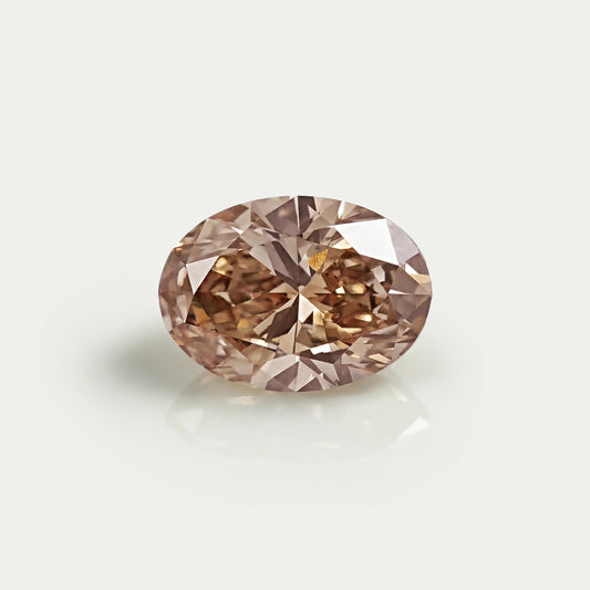 Brown Oval Cut Lab Loose Diamond Loose