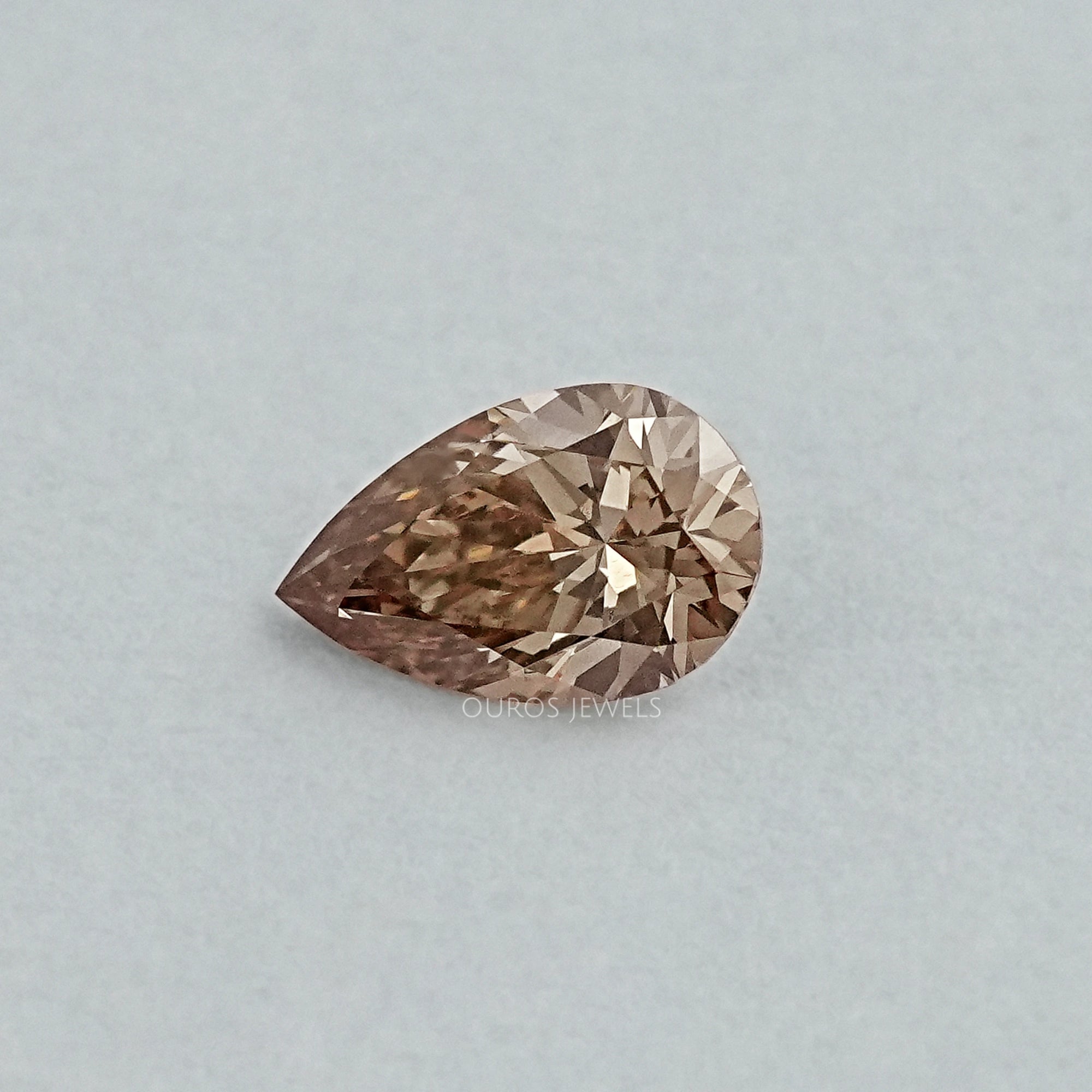 Brown Pear Loose Lab Grown Diamond Loose