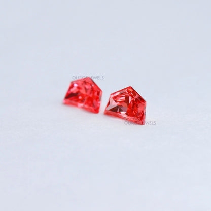 Fancy Pink Cadillac Cut Lab Diamond Pair Loose Loose