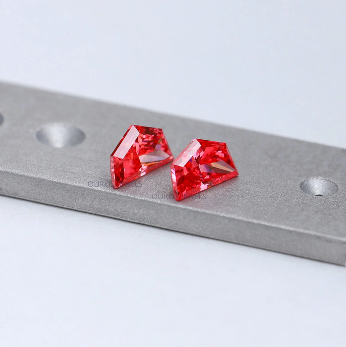 Pink Cadillac Lab Diamond Matching Pair