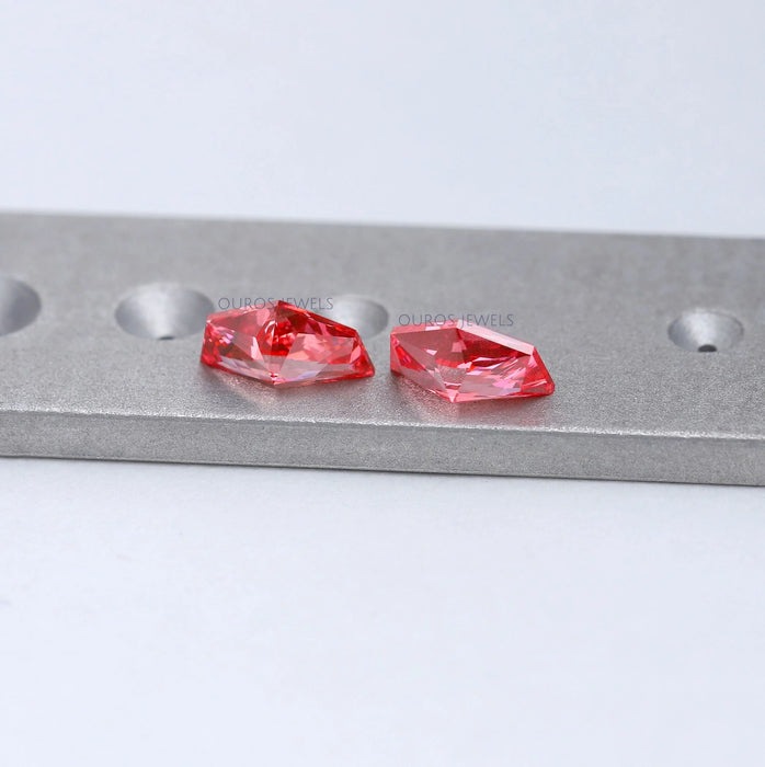 Pink Cadillac Lab Diamond Matching Pair