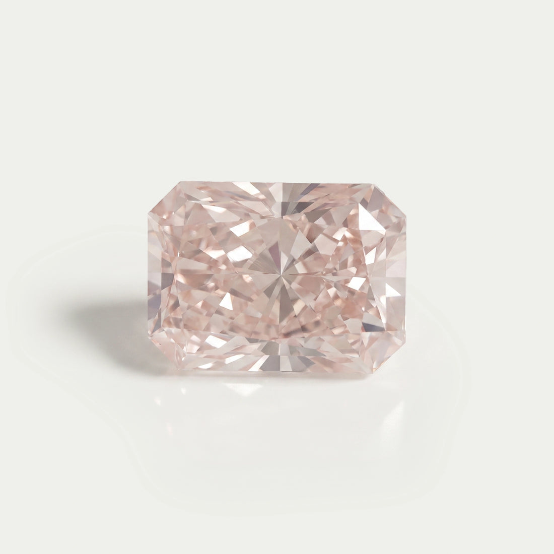 8.04 Carat Certified Radiant Cut Fancy Intense Pink Diamond