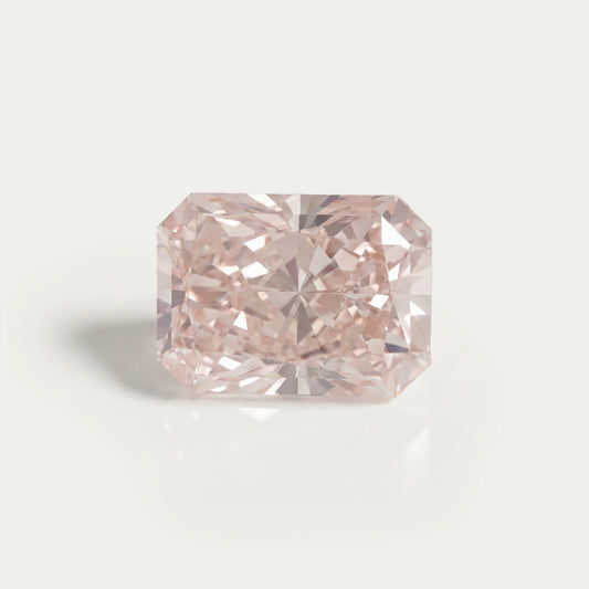 8.04 Carat Certified Radiant Cut Fancy Intense Pink Diamond