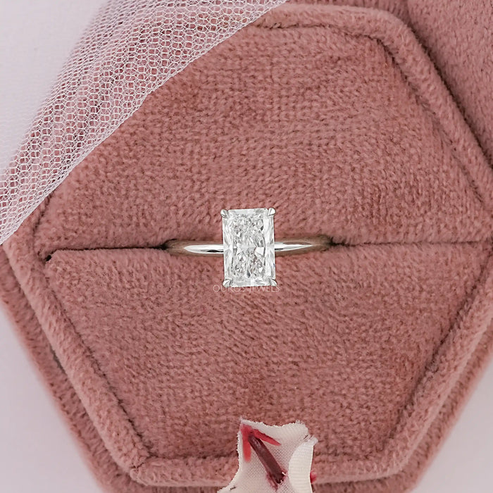 2 Carat Radiant Solitaire Diamond Engagement Ring