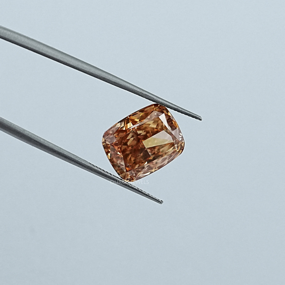 Crushed Ice Cushion Cut Champagne Loose Diamond Loose