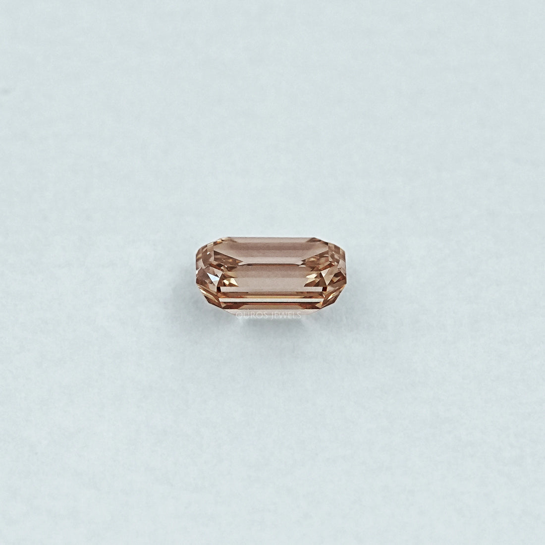 Champagne Emerald Cut Lab Grown Loose Diamond Loose