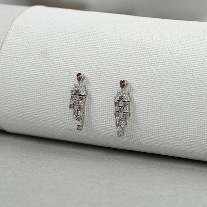 Champagne Diamond Dangle Earrings