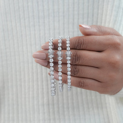Classic Lab Grown Round Diamond Tennis Bracelet