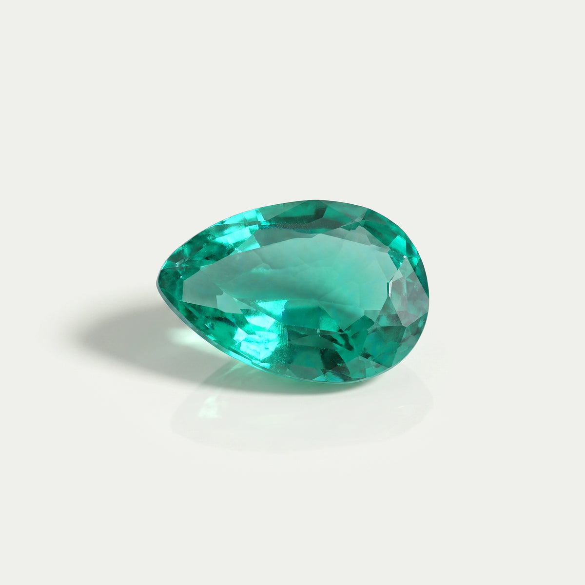 Colombian Green Pear Cut Gemstone Loose