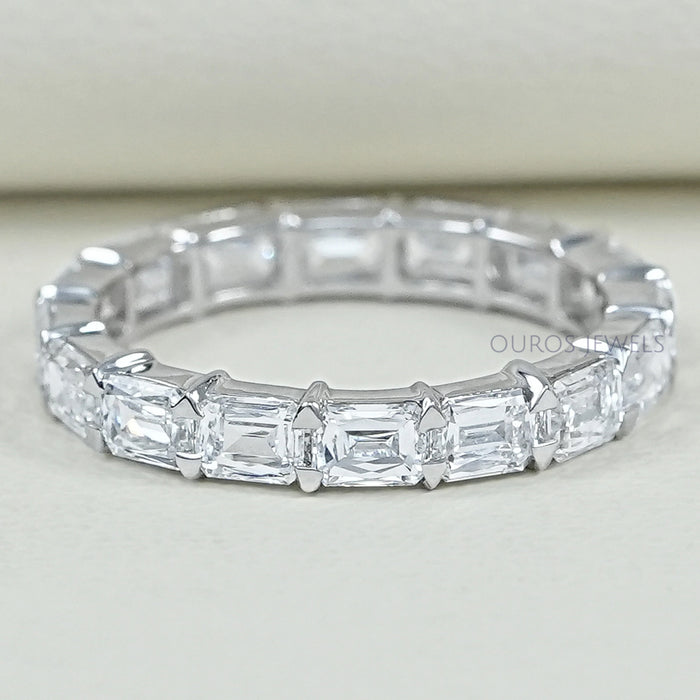 Criss Cut East West Lab Grown Diamond Eternity Band 