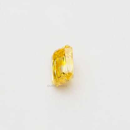 2.05 Carat Yellow Criss Cut Lab Grown Diamond