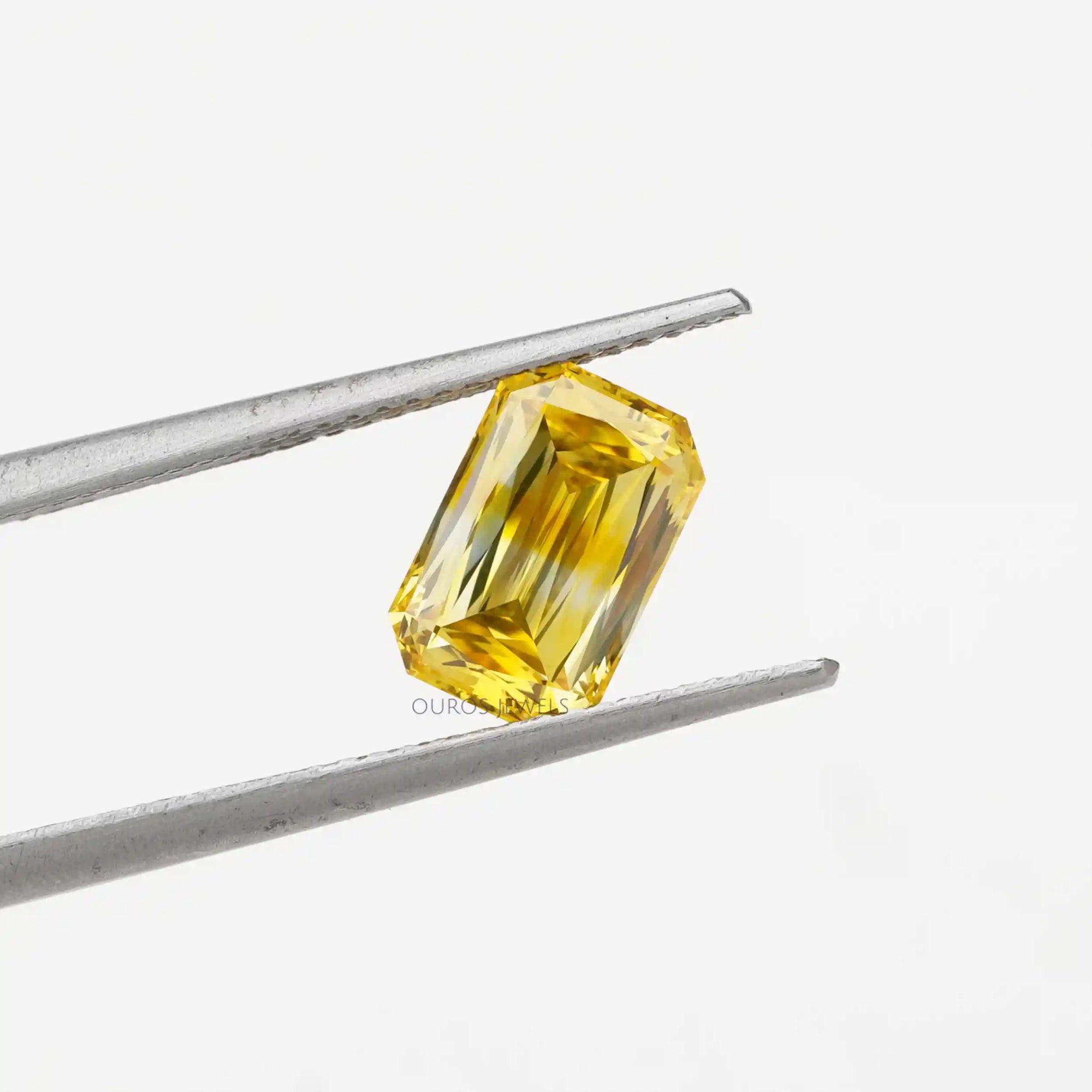 2.05 Carat Yellow Criss Cut Lab Grown Diamond